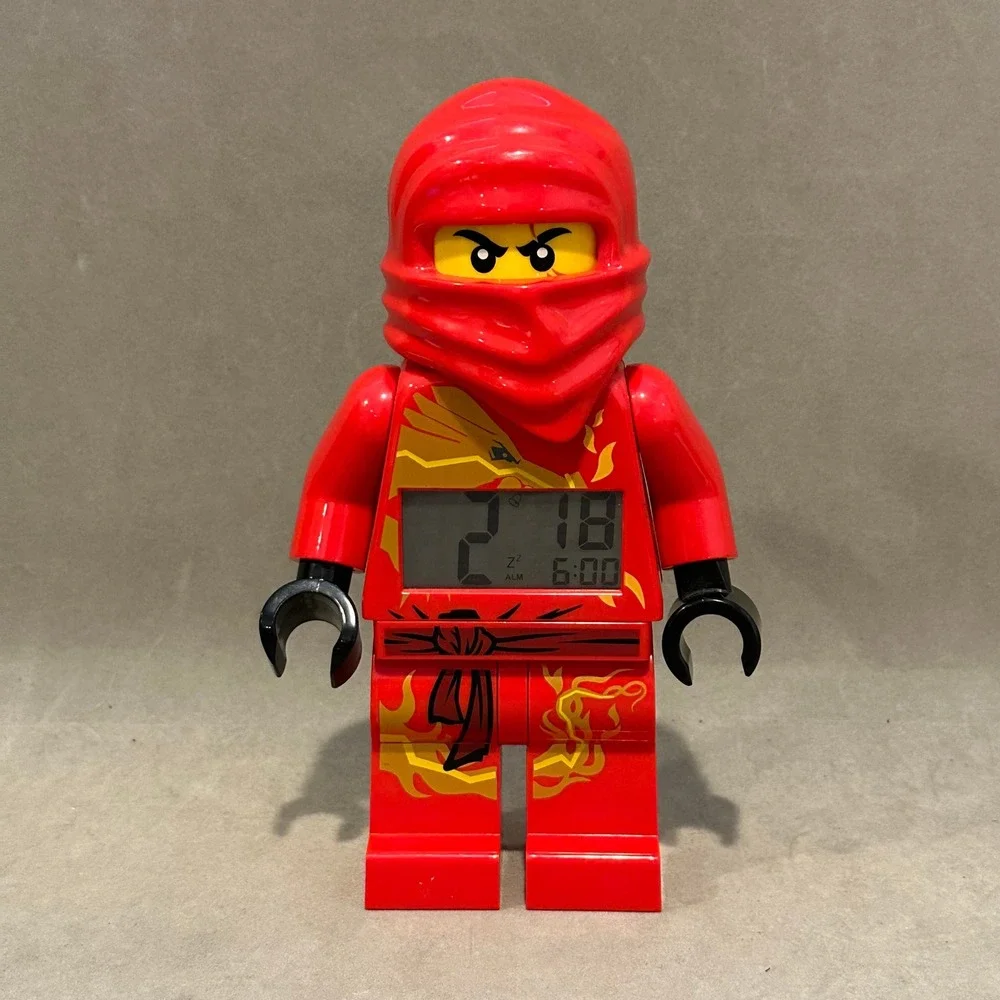 LEGO Ninjago Kai Red Ninja Minifigure Digital Alarm Clock 9003097 2011 Tested